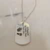Cadena dije militar plata 9.25 personalizado - Imagen 4