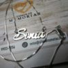 Cadena de plata con dije nombre 3D - Imagen 4