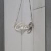 Cadena de plata con dije nombre 3D - Imagen 5