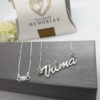 Cadena de plata con dije nombre 3D - Imagen 7