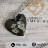 Cadena Dije Corazón Clásico Grande de acero inoxidable - Imagen 5