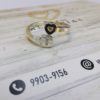Anillo De Plata Letra Y Corazón