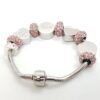 Pulsera europea con charms en acero inoxidable (Corazon o Redondo) - Imagen 5